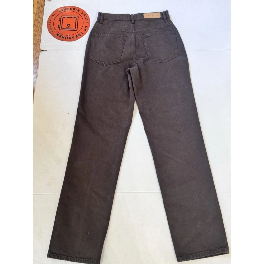 Pacsun Brown High‎ Rise Button Fly Dad Jeans in Women's Size 24